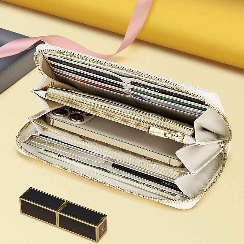 Women's Elegant Long Wallet with Holder - Slim Lightweight Card Holder Suitable for Credit Cards, Cash & Passport - Multi-Color Options (,,,) - Yiwu-Made Fashion Handbag\u002FWallet