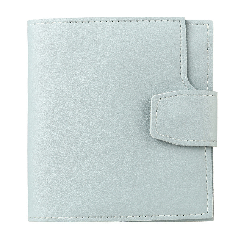 A Compact Women's Purse Inspired by Korean Design, Featuring Multiple Card Slots, Vintage Change Compartments, and a Choice of Colors, Perfect for Students.