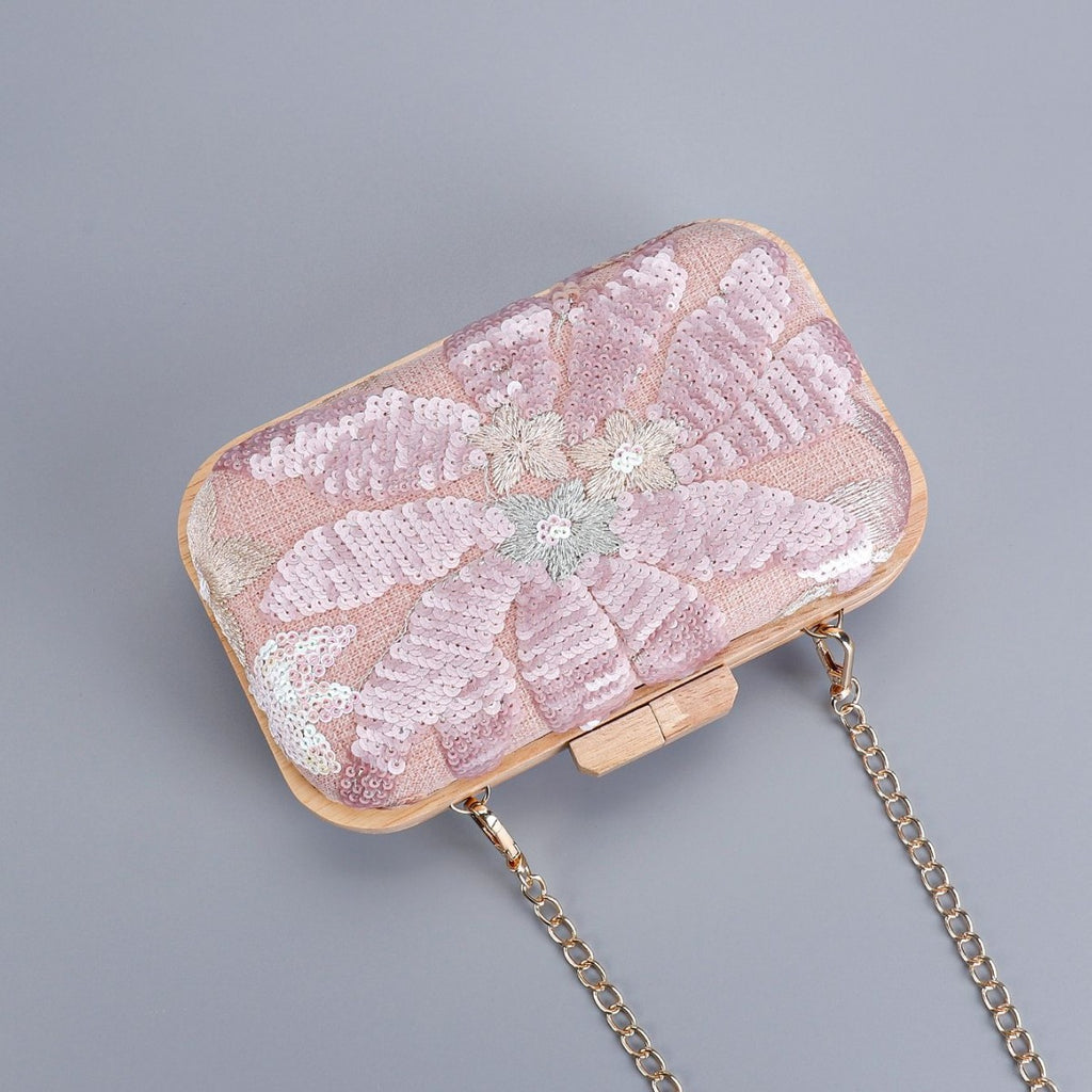 2025 Main Promotion Hot-Selling Spring Summer New Embroidered Sequin Evening Clutch Handbag Women'Chain Shoulder Bag