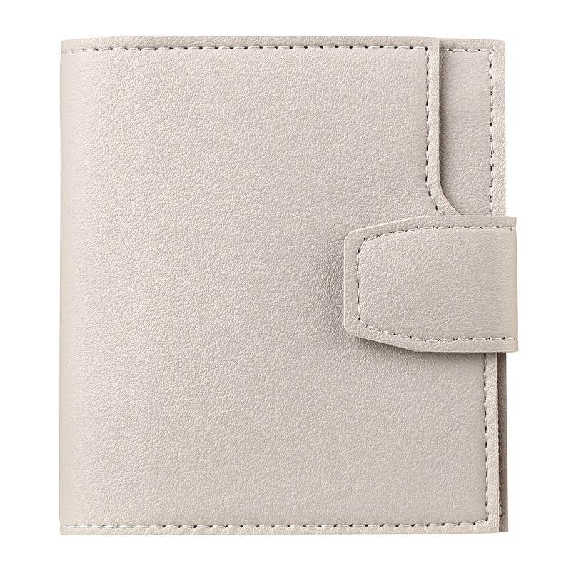 A Compact Women's Purse Inspired by Korean Design, Featuring Multiple Card Slots, Vintage Change Compartments, and a Choice of Colors, Perfect for Students.