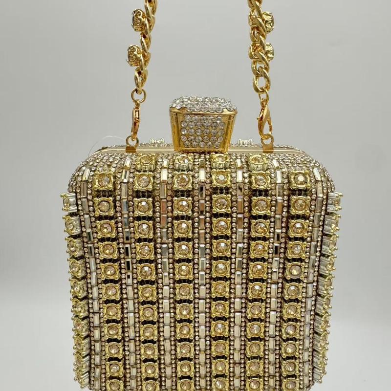 1pc Solid Color Apricot Handheld Evening Bag with Liner | Elegant Party Accessory