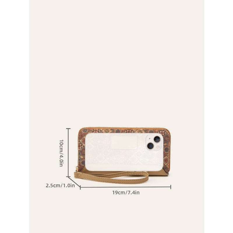 Women' Bohemian Elegant Multi-Function Clutch Wallet & Card Holder - Long Wallet Suitable for Cash, Cards, Holders, for Daily Use, Travel,, - Stylish Minimalist