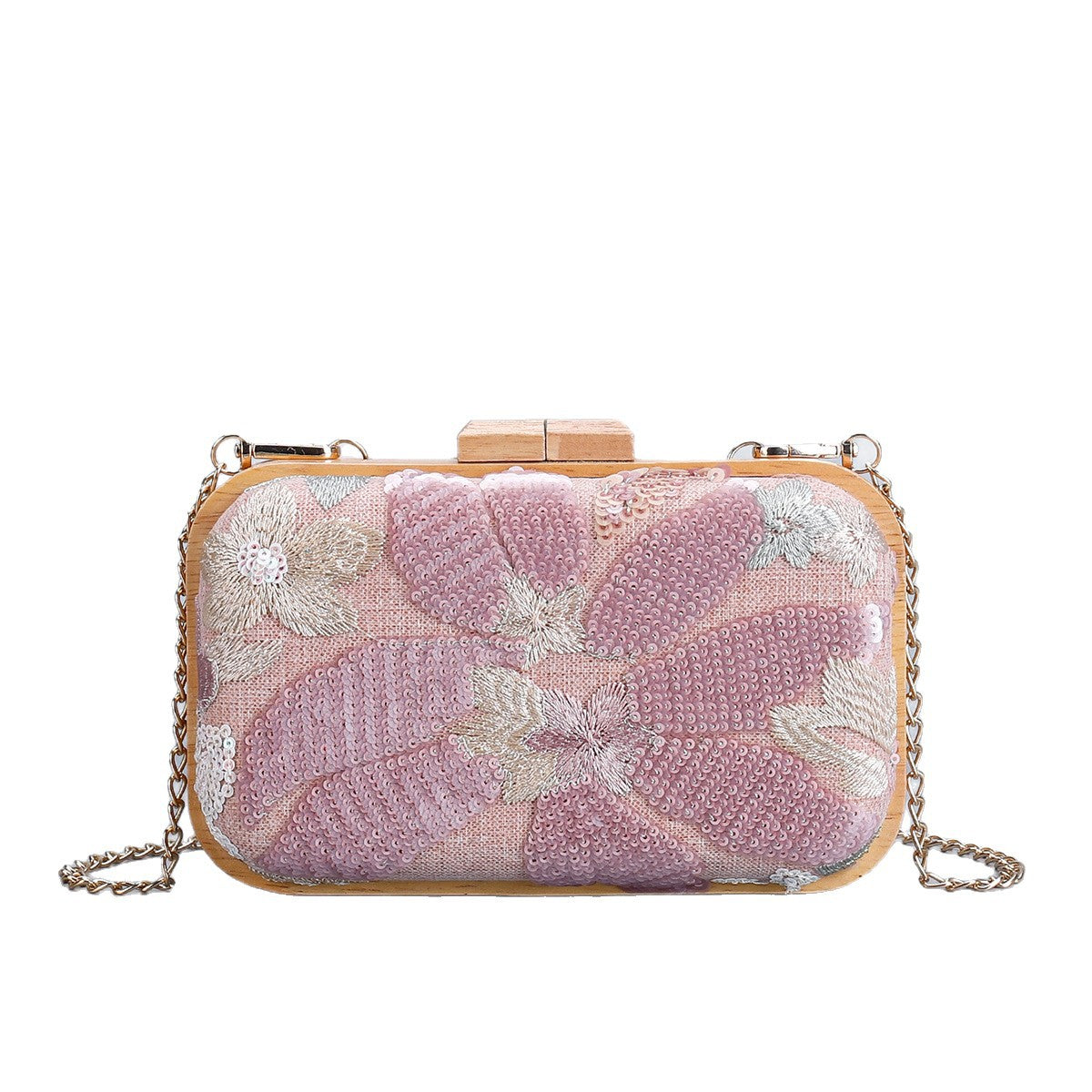 2025 Main Promotion Hot-Selling Spring Summer New Embroidered Sequin Evening Clutch Handbag Women'Chain Shoulder Bag