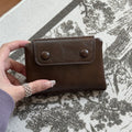 New Korean Version Soft Bag, Small Eye Wallet, Short Wallet, Dark Line Change Bag, Small Women's Bag for Students