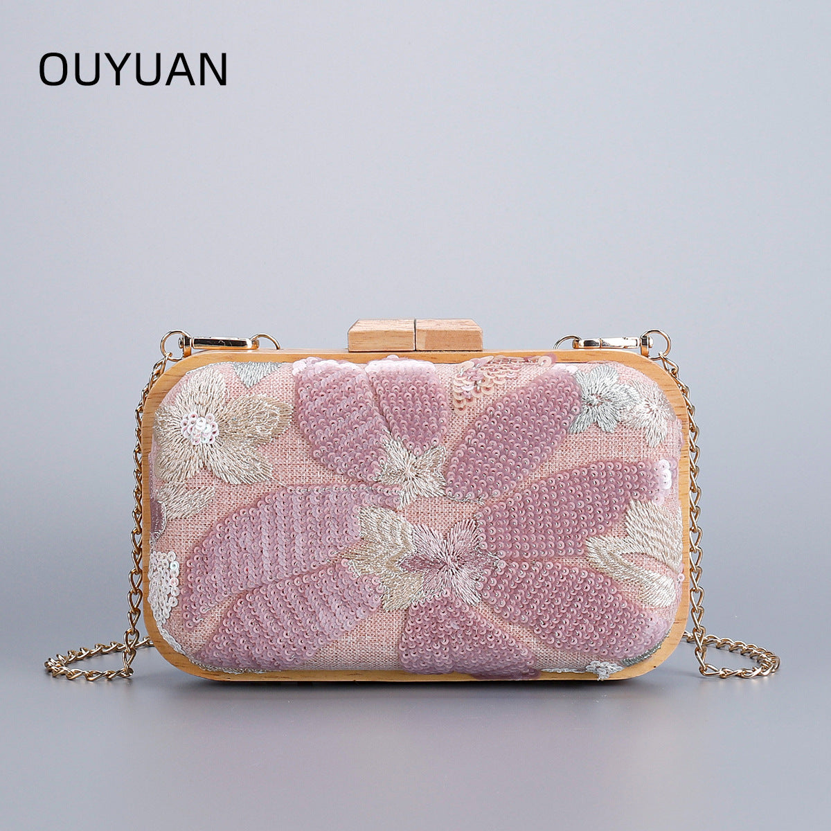 2025 Main Promotion Hot-Selling Spring Summer New Embroidered Sequin Evening Clutch Handbag Women'Chain Shoulder Bag