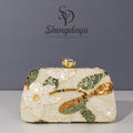 2026 New Handmade Embroidered Sequin Sparkling Evening Clutch Niche Handbag